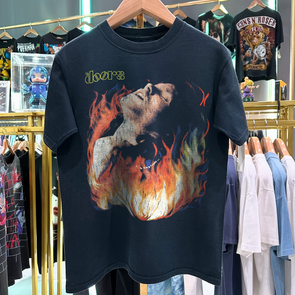 1991 The Doors Light My Fire Rare Grail Washed Black T-Shirt