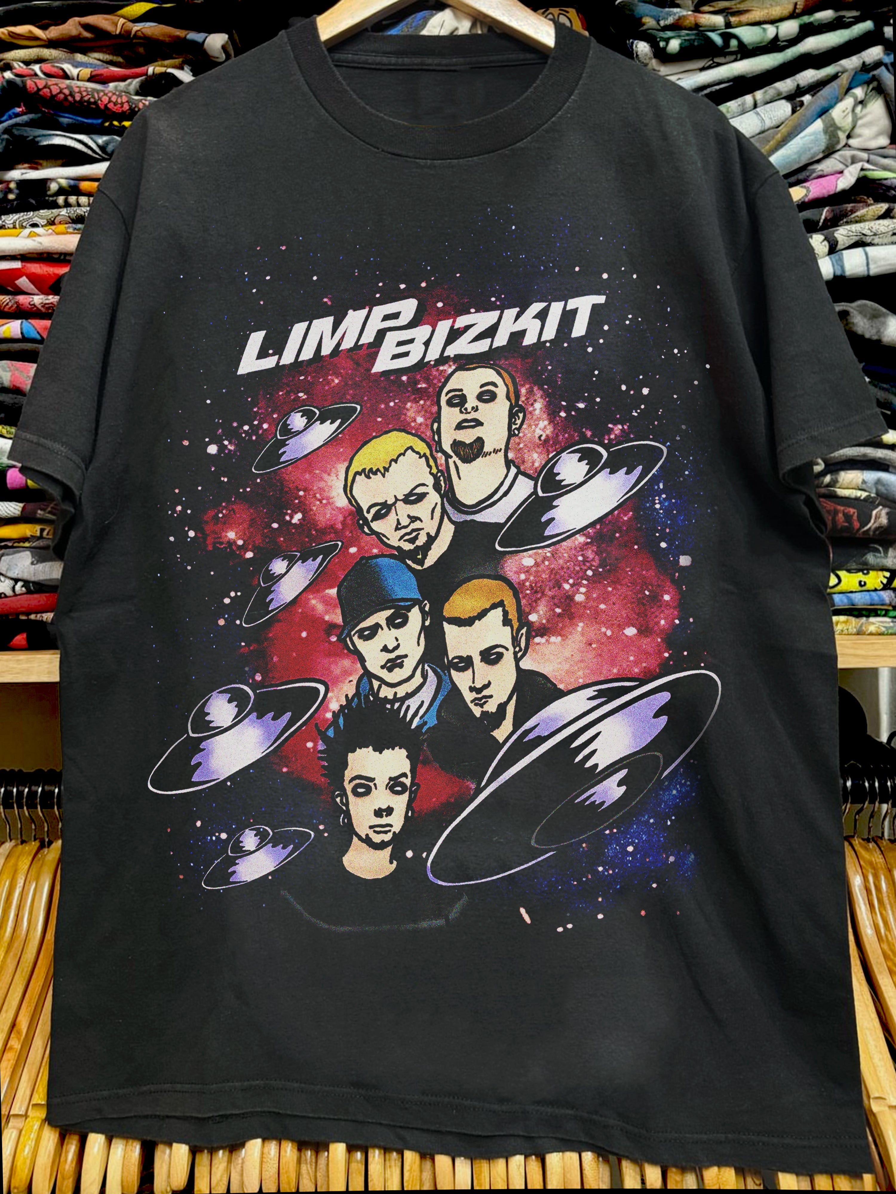 Vintage Limp Metal Biz Promo Black T-Shirt