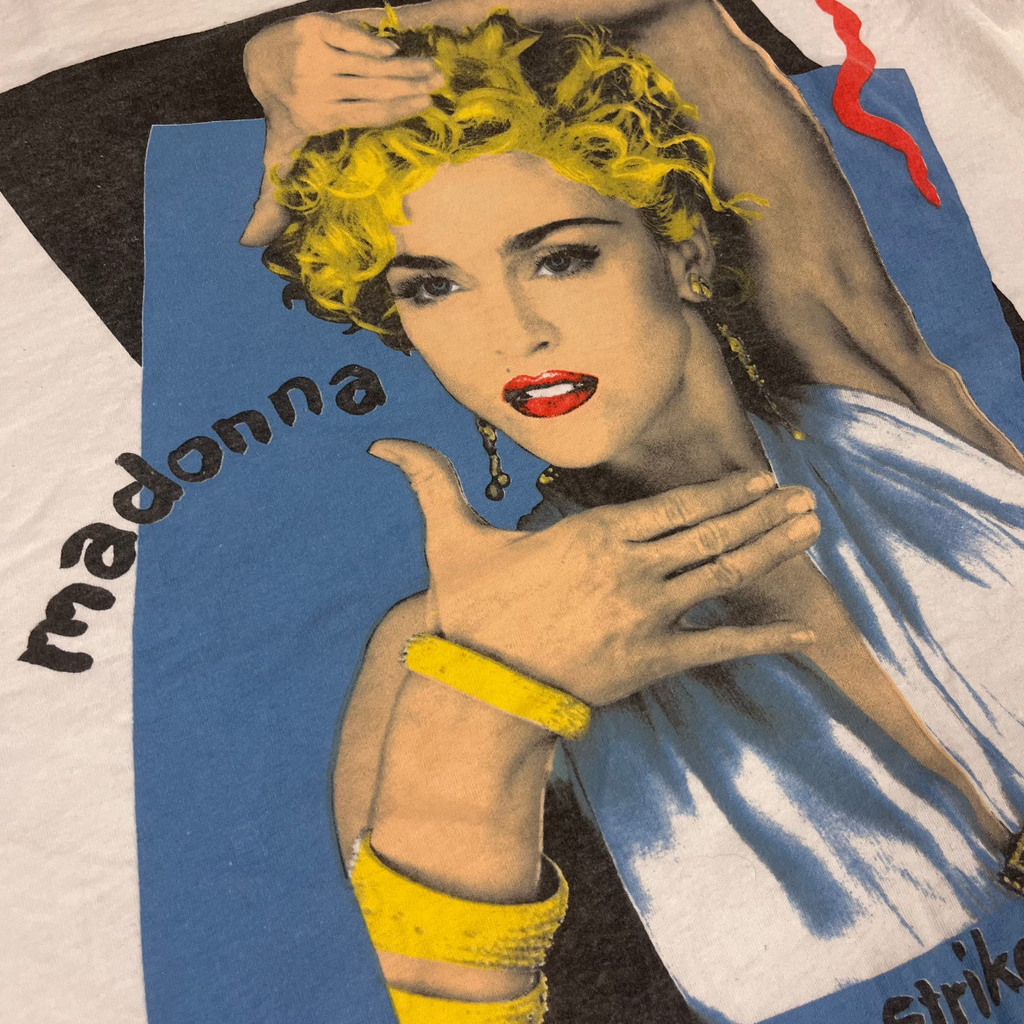 Madonna - 1990 Blond Ambition World Tour- Rare White T-Shirt