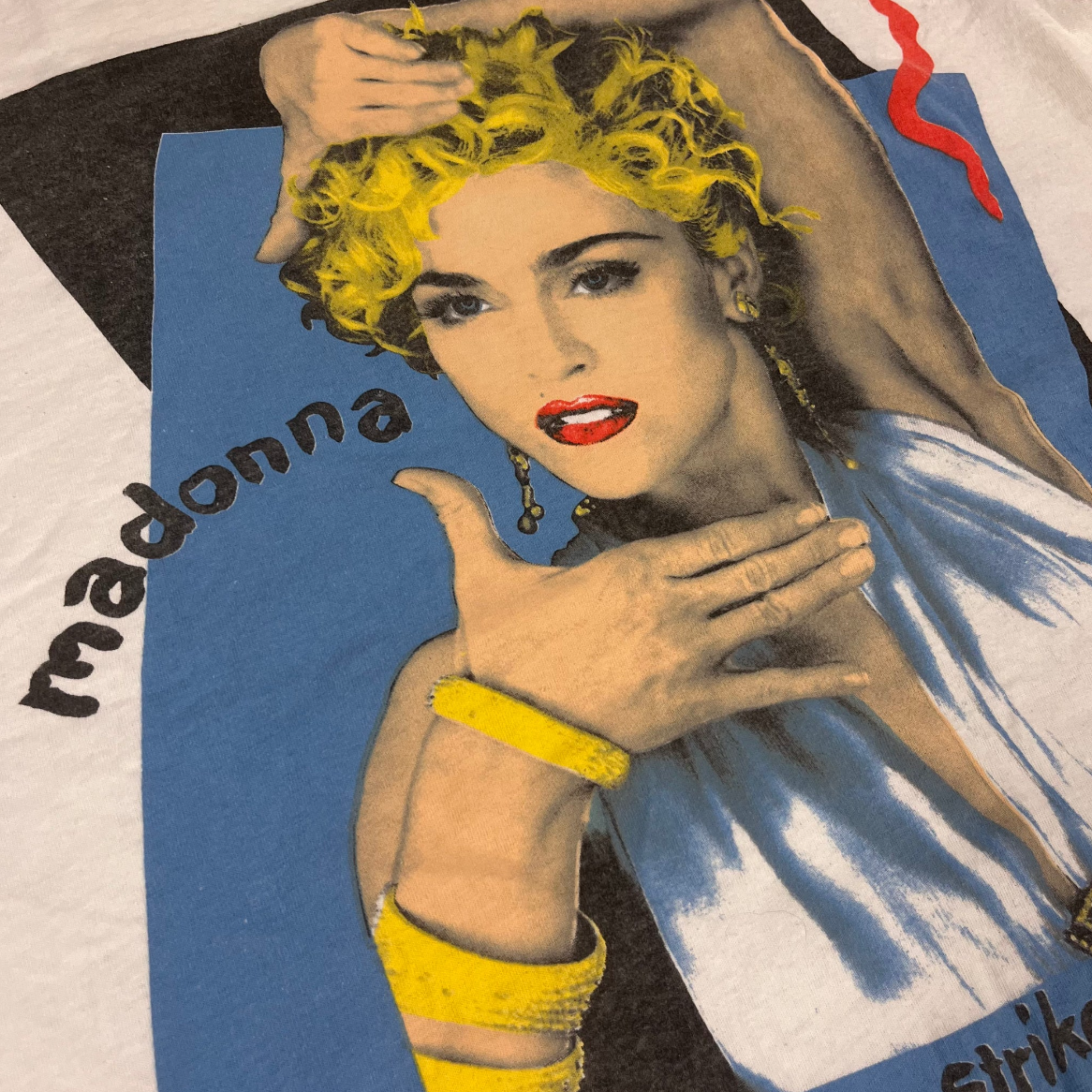 Madonna - 1990 Blond Ambition World Tour- Rare White T-Shirt