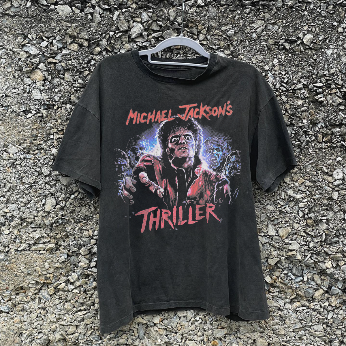 Mj's Thrilller  - Vintage Black Tshirt
