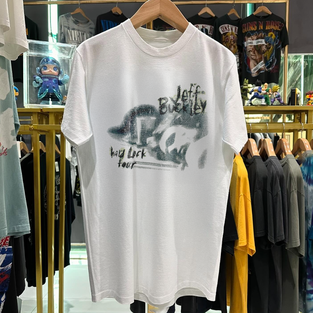 96 Jeff Buckley Hard Luck Australian Tour Rare Washed White T-Shirt