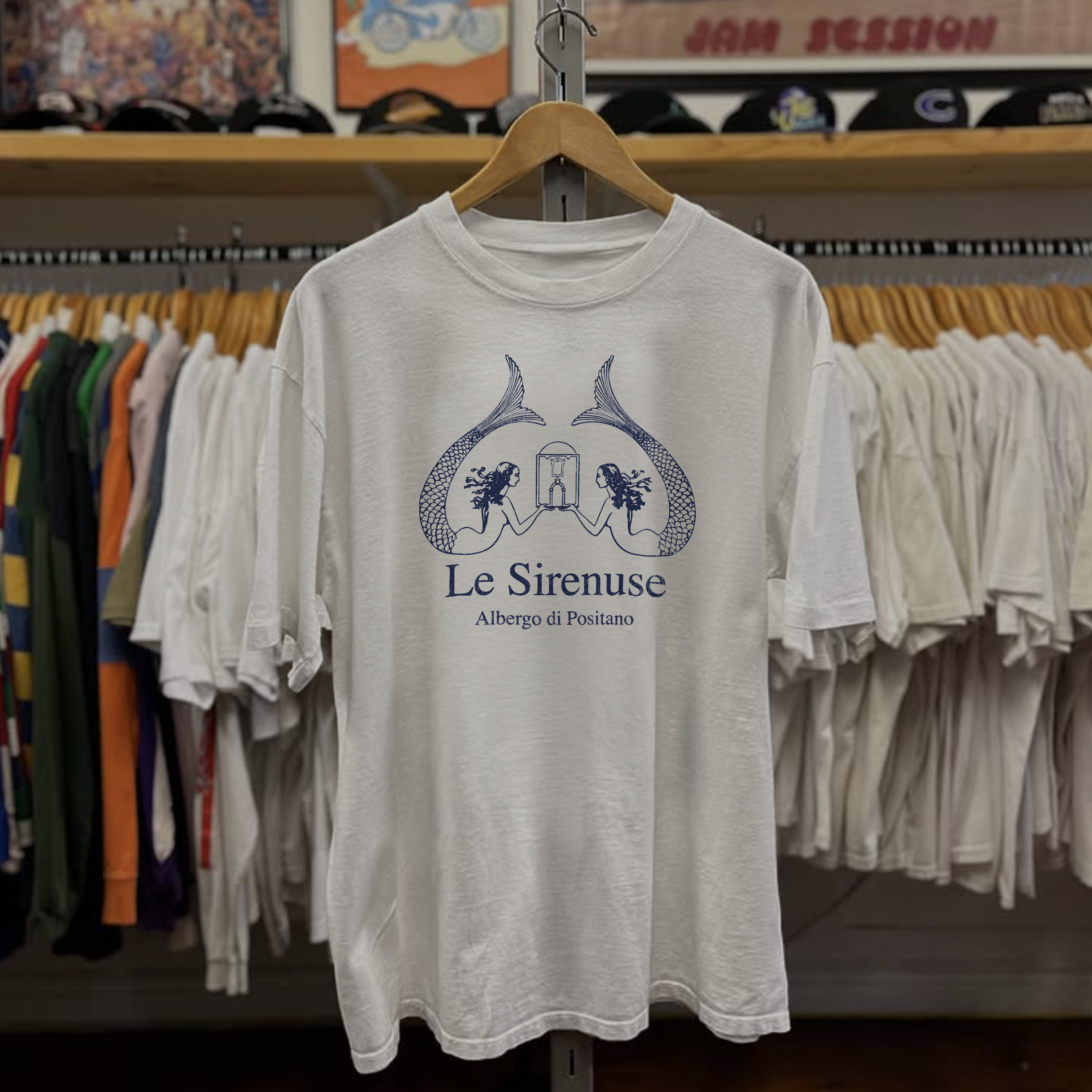 Rare Le Sirenuse Washed White Tee