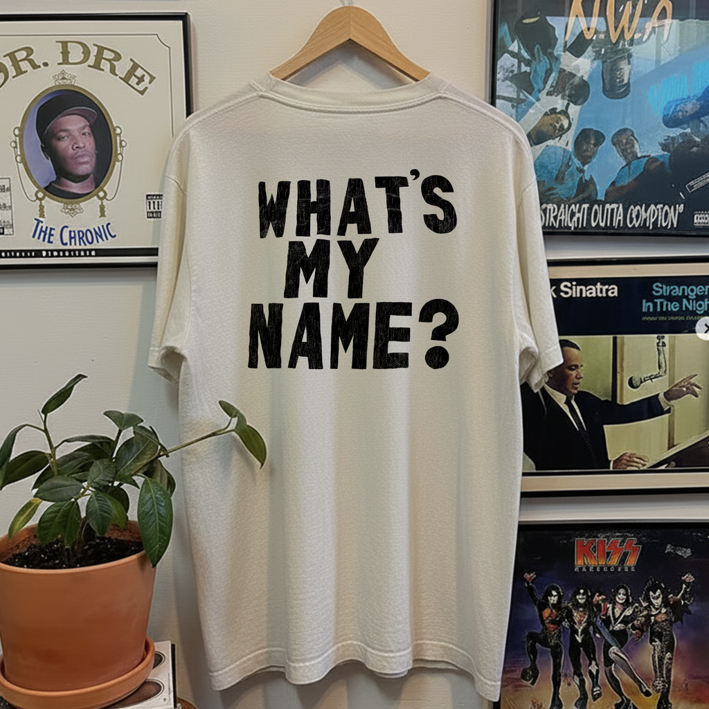 90s Snoop Dogg What's My Name Washed White Tee