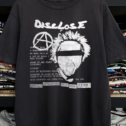 Vintage Disclose - Raw Punk Washed Black T-Shirt