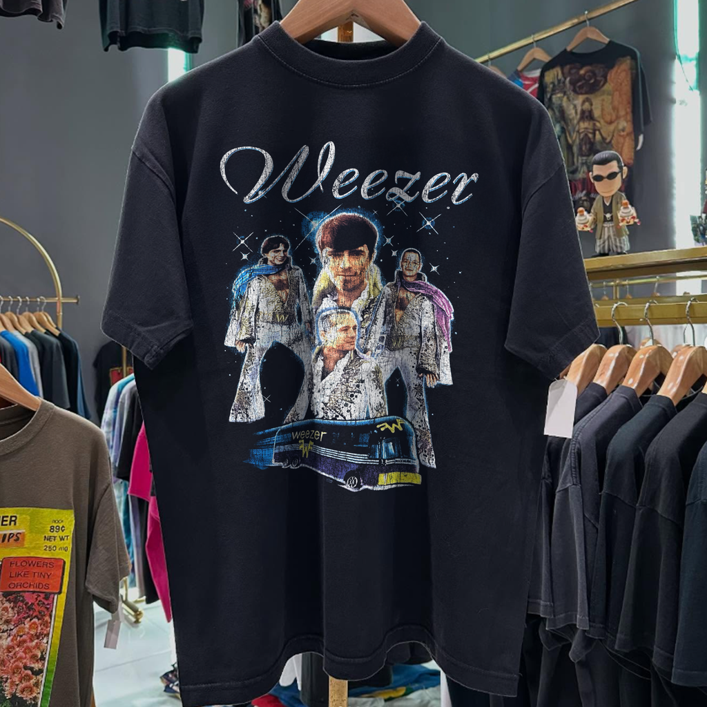 1995 Weezer 'Brush Your Teeth' Rare Washed Black T-Shirt